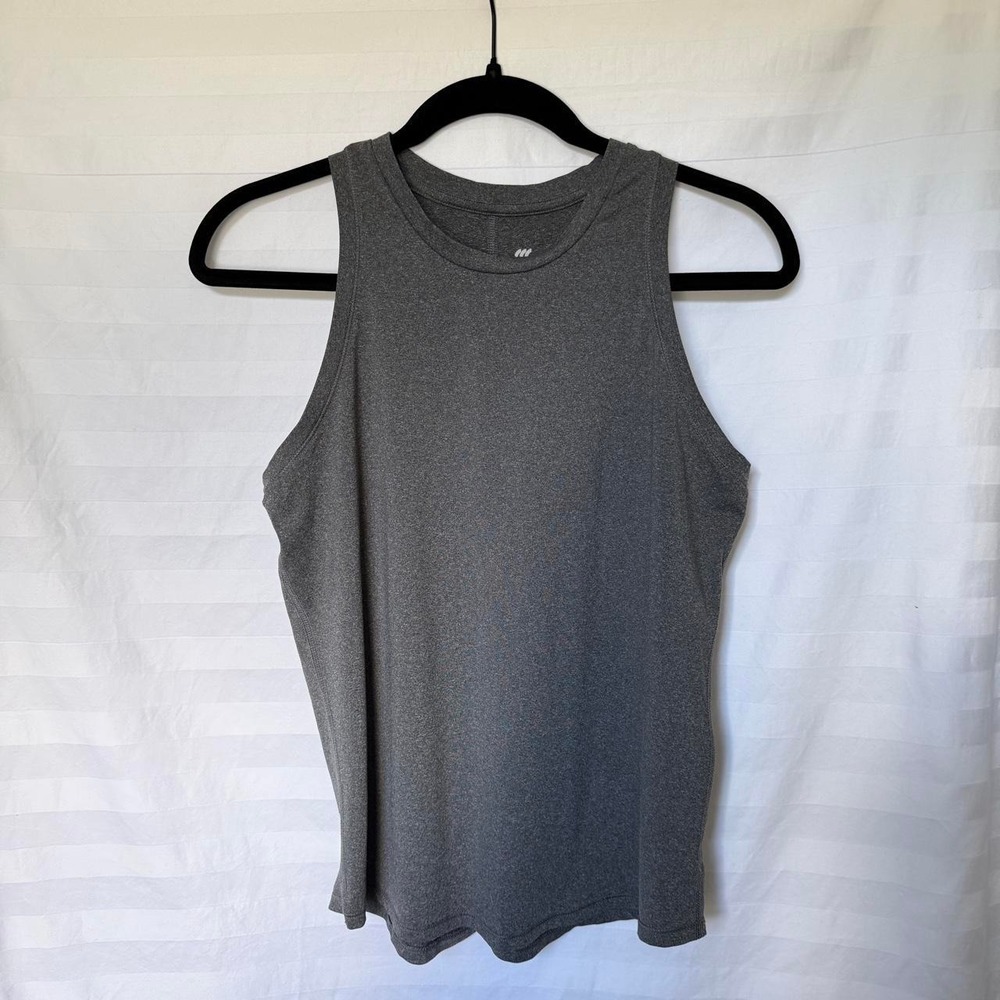 Gray All In Motion polyester & spandex tank top in size S